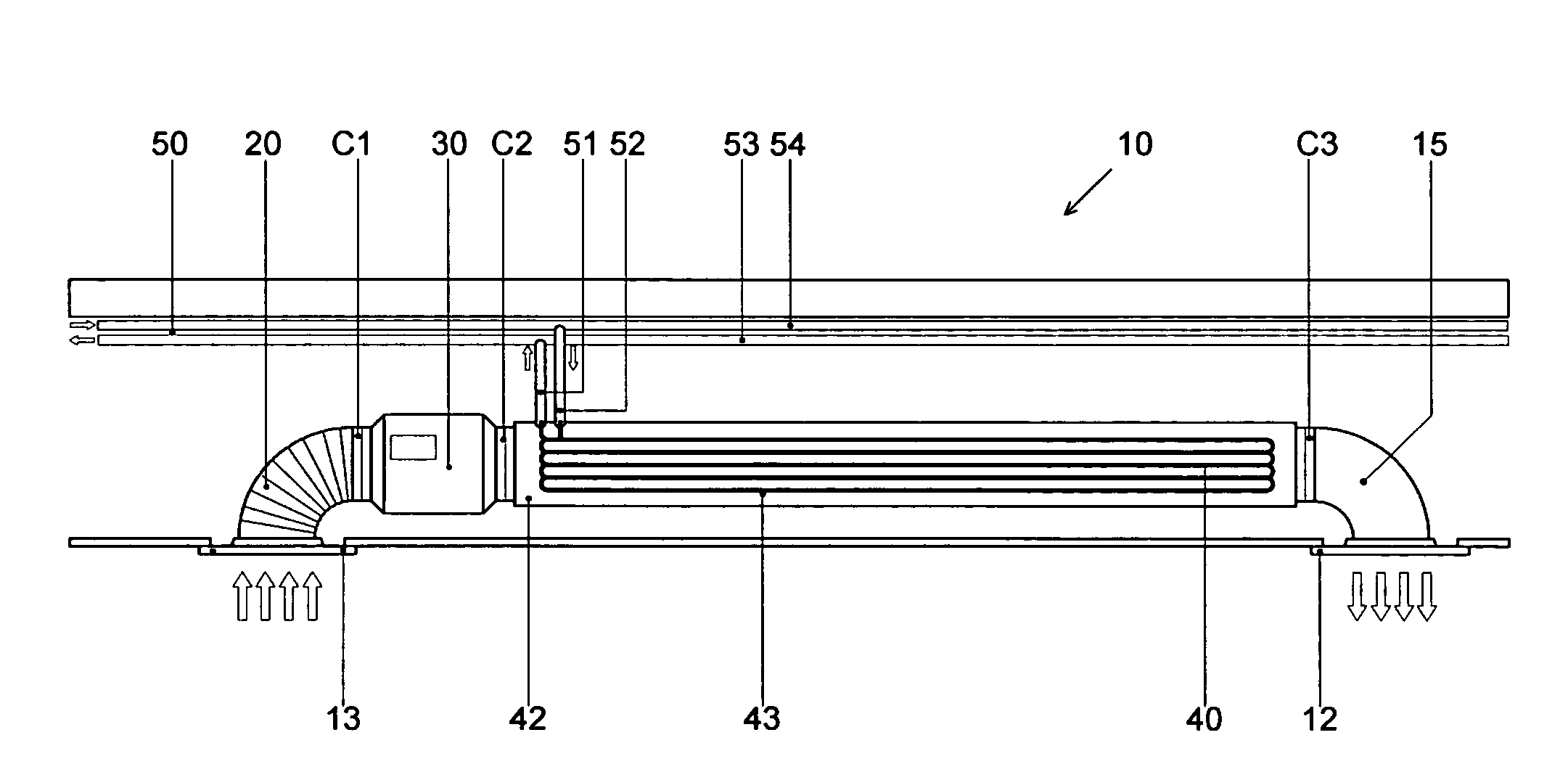Climate-conditioning fan and coil apparatus