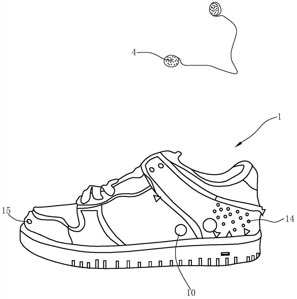 Navigation shoe special for blind person