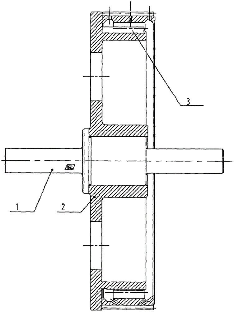 Pitch circle positioning type static balance structure for static balance of gear ring