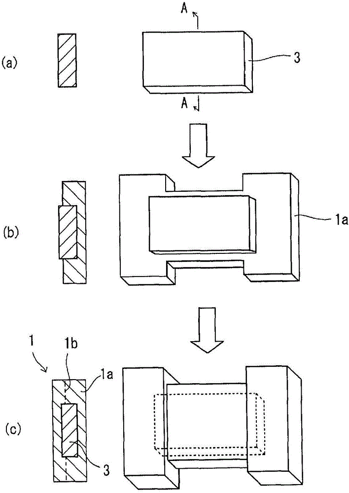 Magnetic core component, magnetic element, and production method for magnetic core component