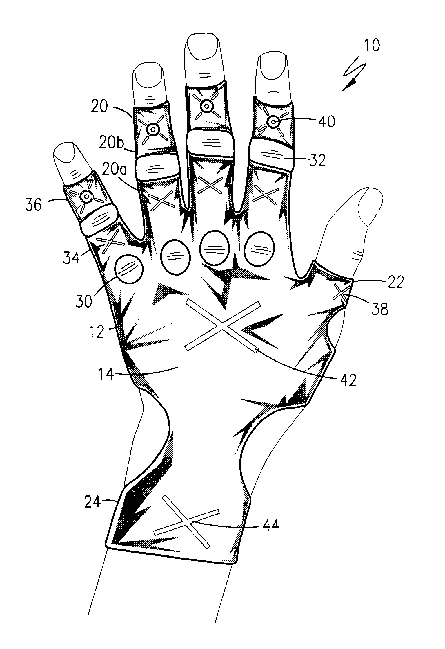 Musical instrument practice glove
