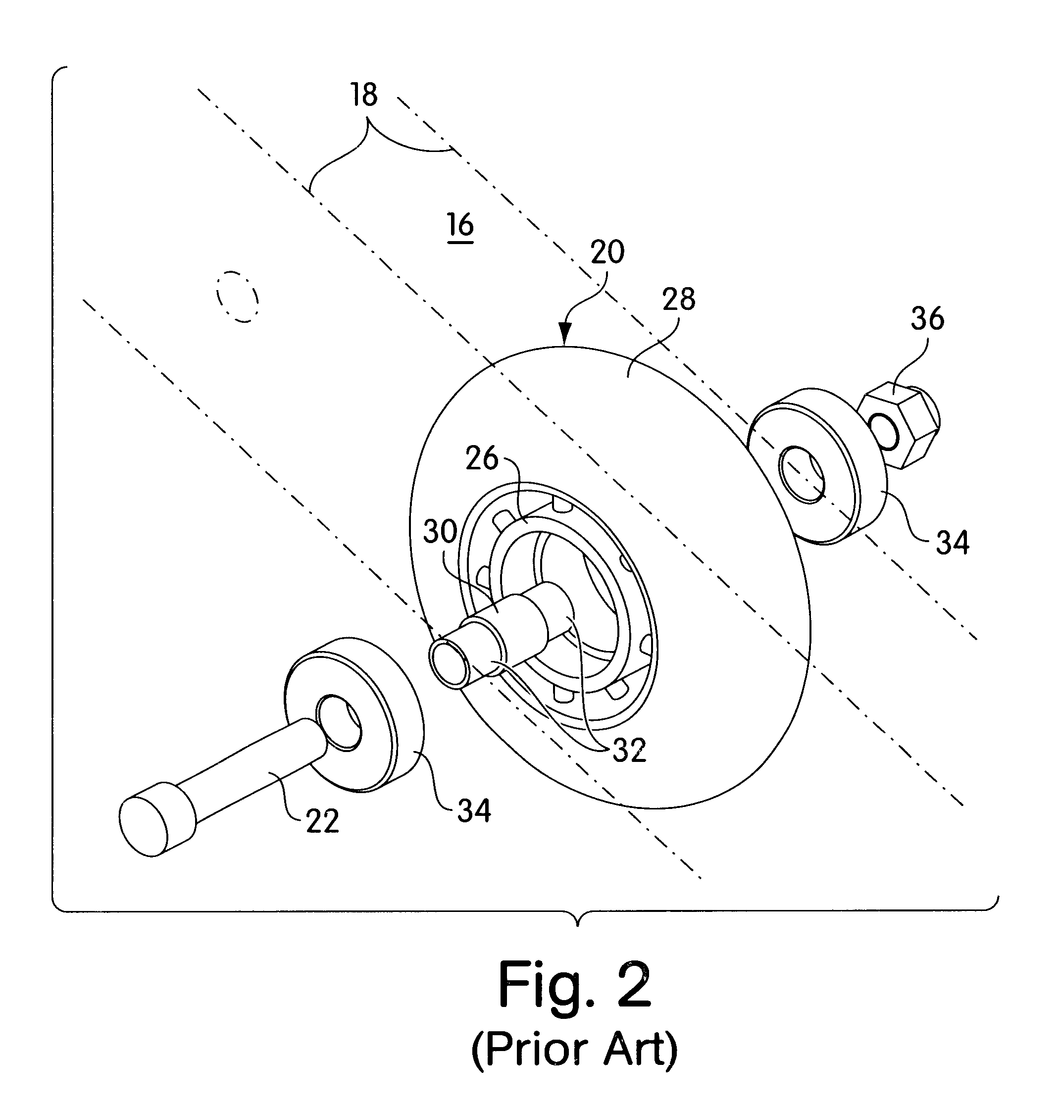 Axle shock absorber