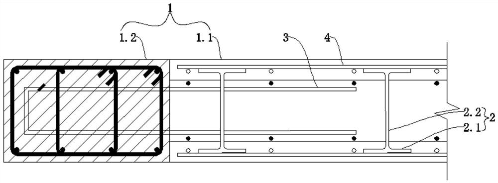 Connecting structure for wall bodies at two sides of prefabricated composite wall and method thereof