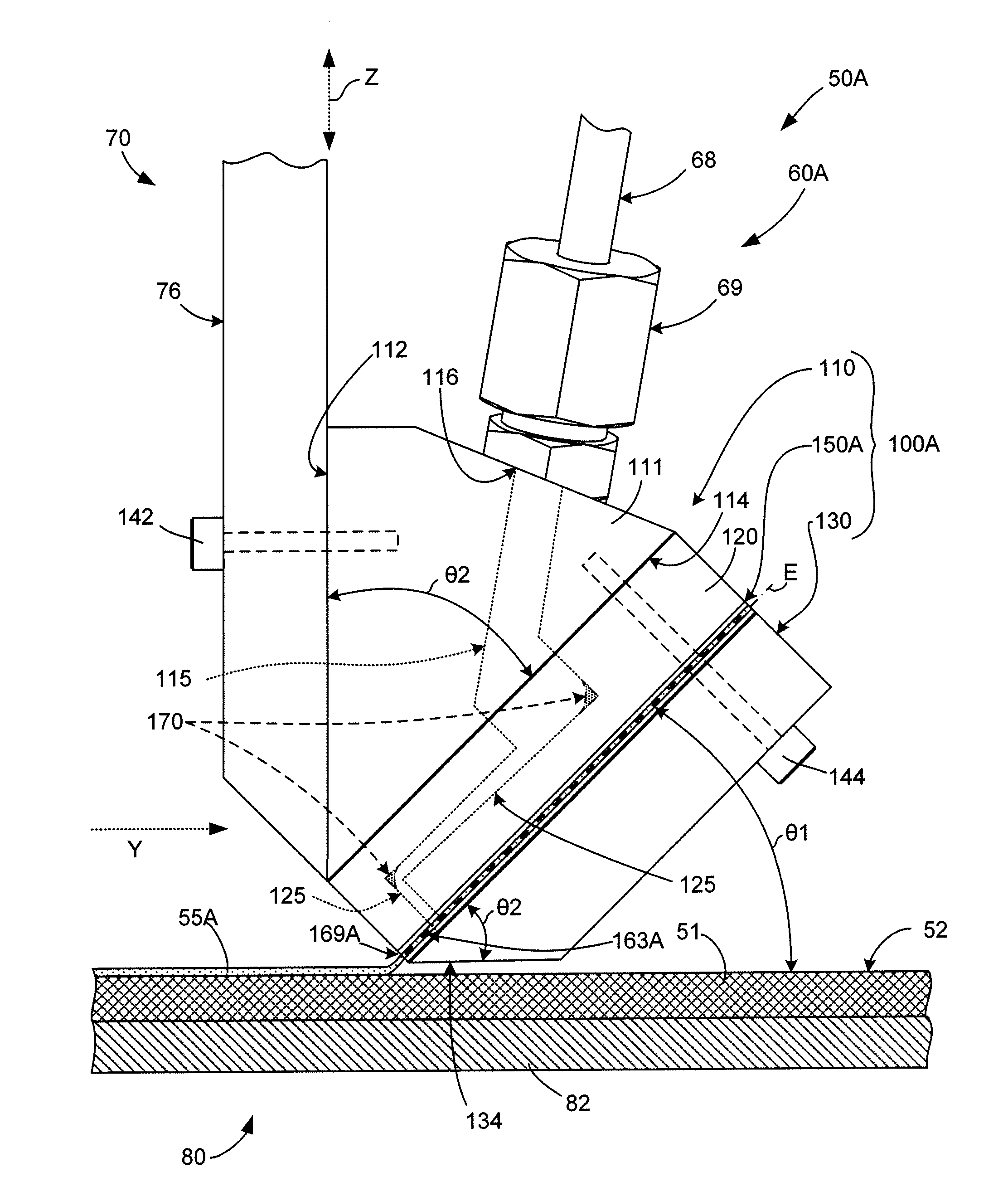 Micro-Extrusion Printhead Nozzle With Tapered Cross-Section