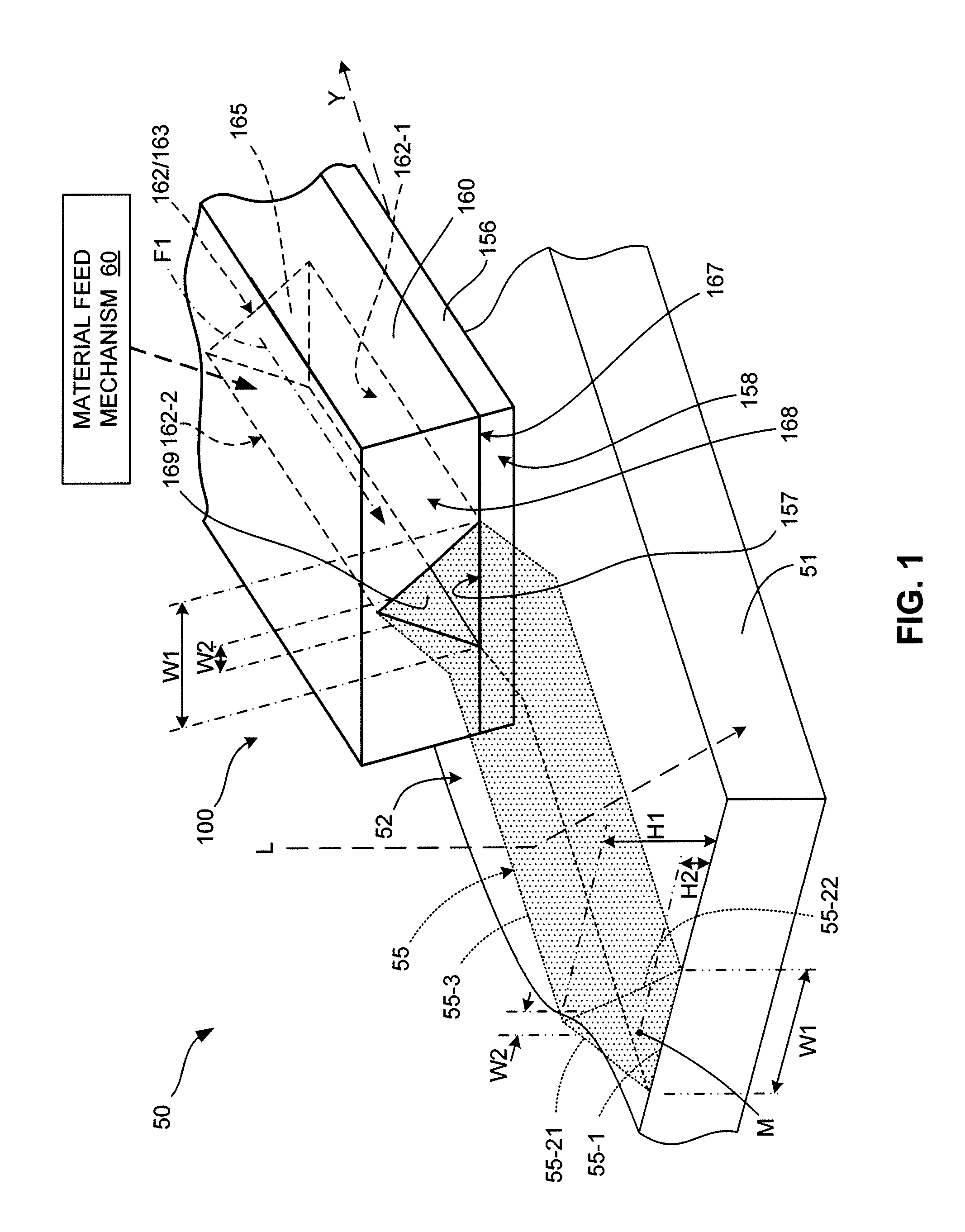 Micro-Extrusion Printhead Nozzle With Tapered Cross-Section