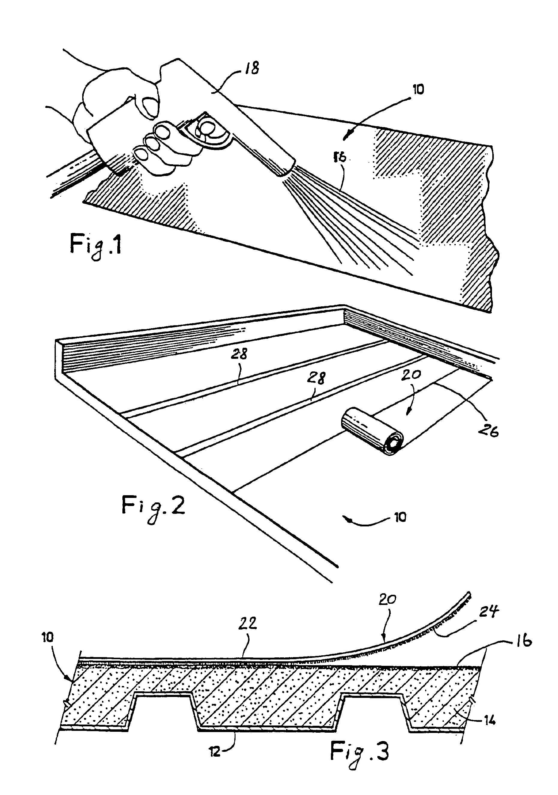 Non-cellular adhesive for composite roof structure