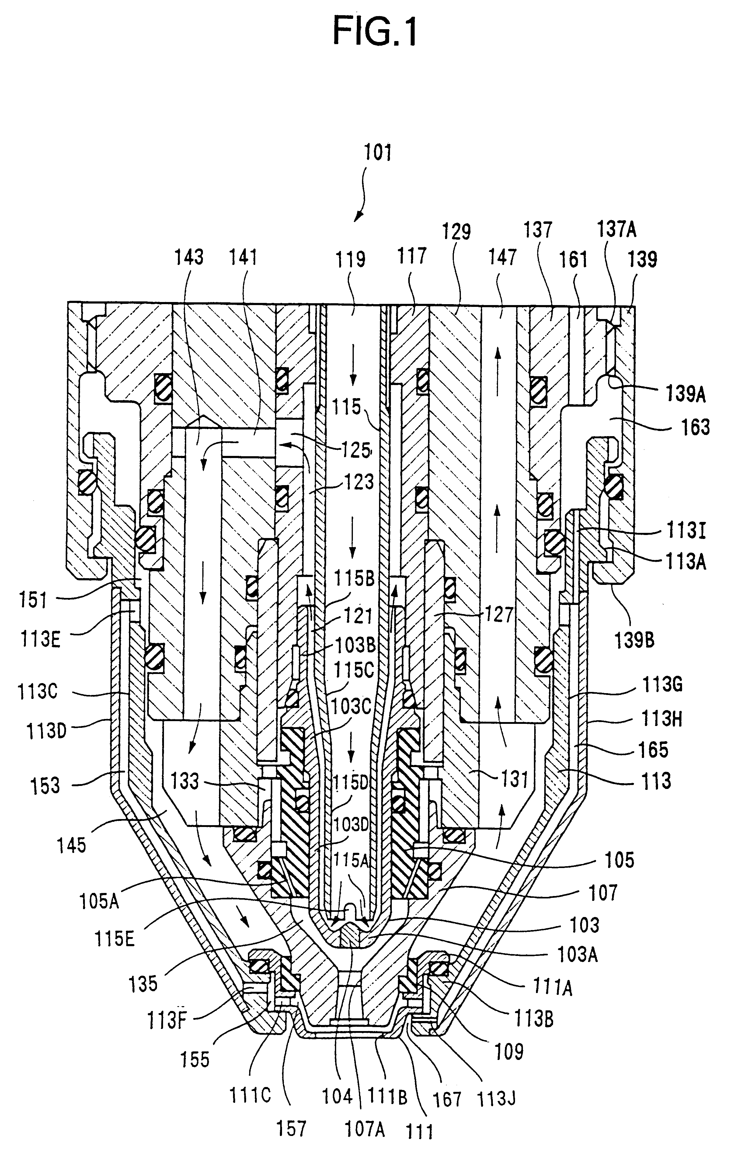 Plasma processing device, plasma torch and method for replacing components of same