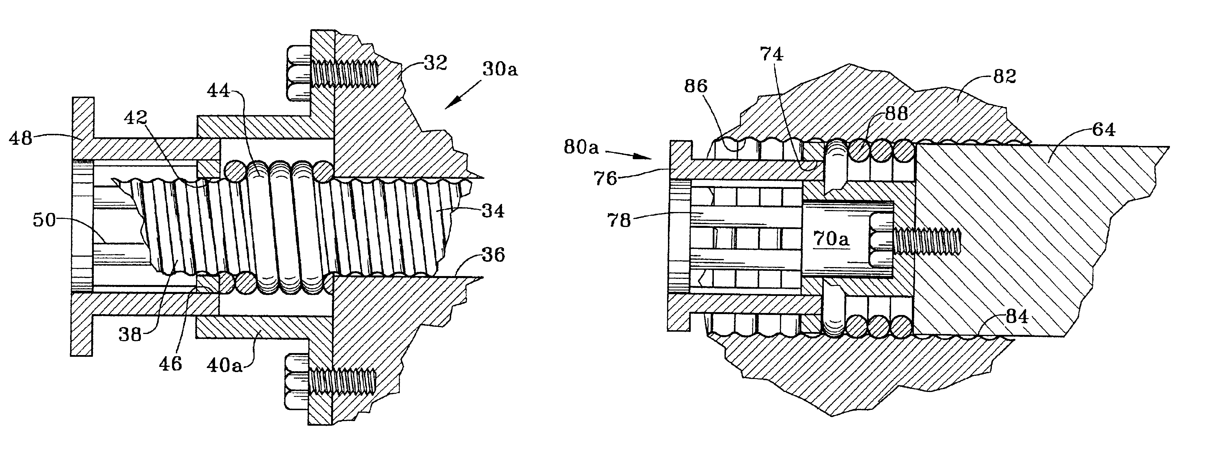 Apparatus and method for retarding translation between two bodies