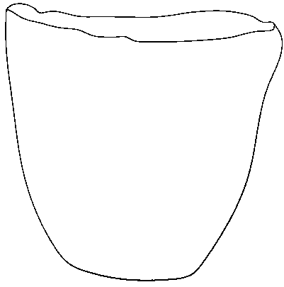 Flower pot with wave-shaped pot mouth, and manufacturing method thereof