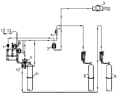 Leakage alarm linkage system and linkage alarm exhaust method