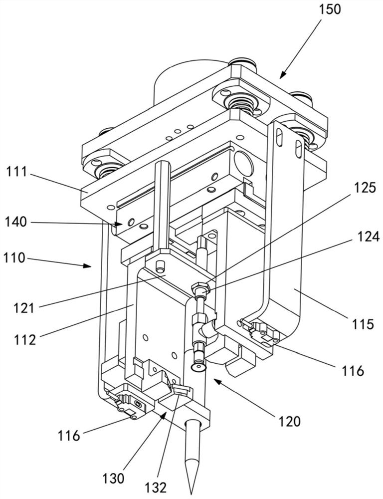 A grabbing device and press-fitting equipment using it