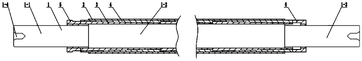 Mandrel special for processing slender and thin-walled parts