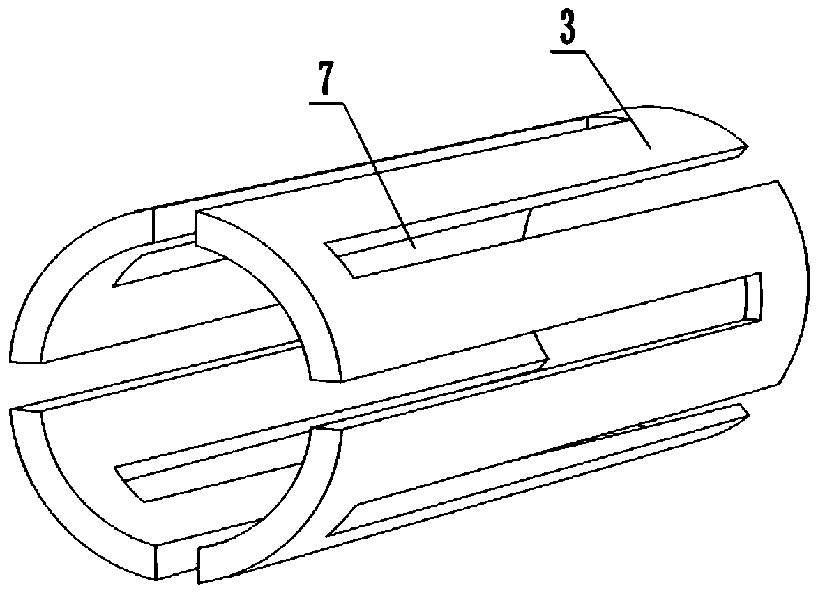 Mandrel special for processing slender and thin-walled parts