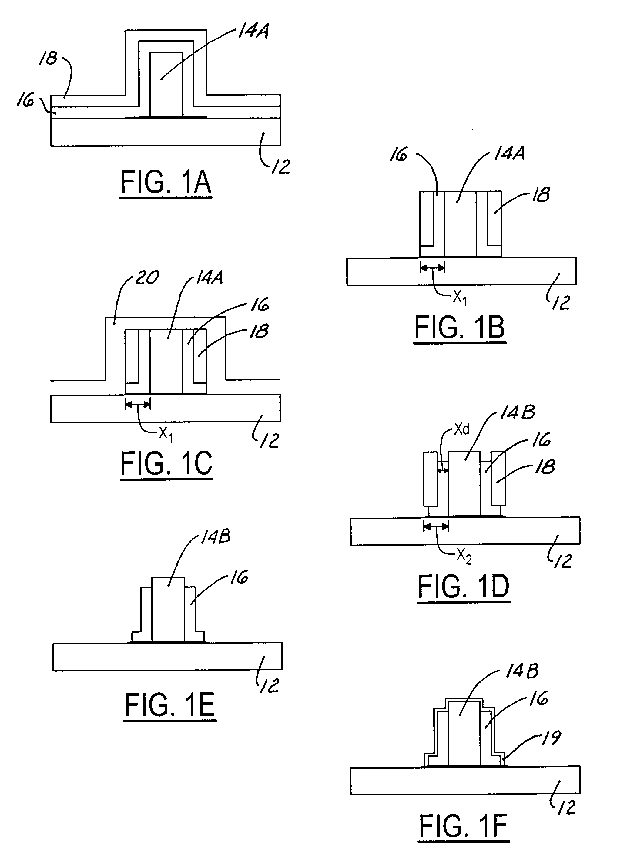 Method for multiple spacer width control