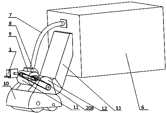 A main and auxiliary cavity type garbage jam prevention device for electric sweeper