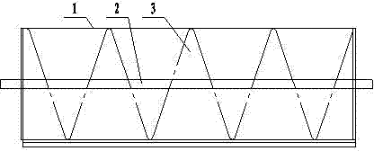 Peanut screw conveying method of peanut picker