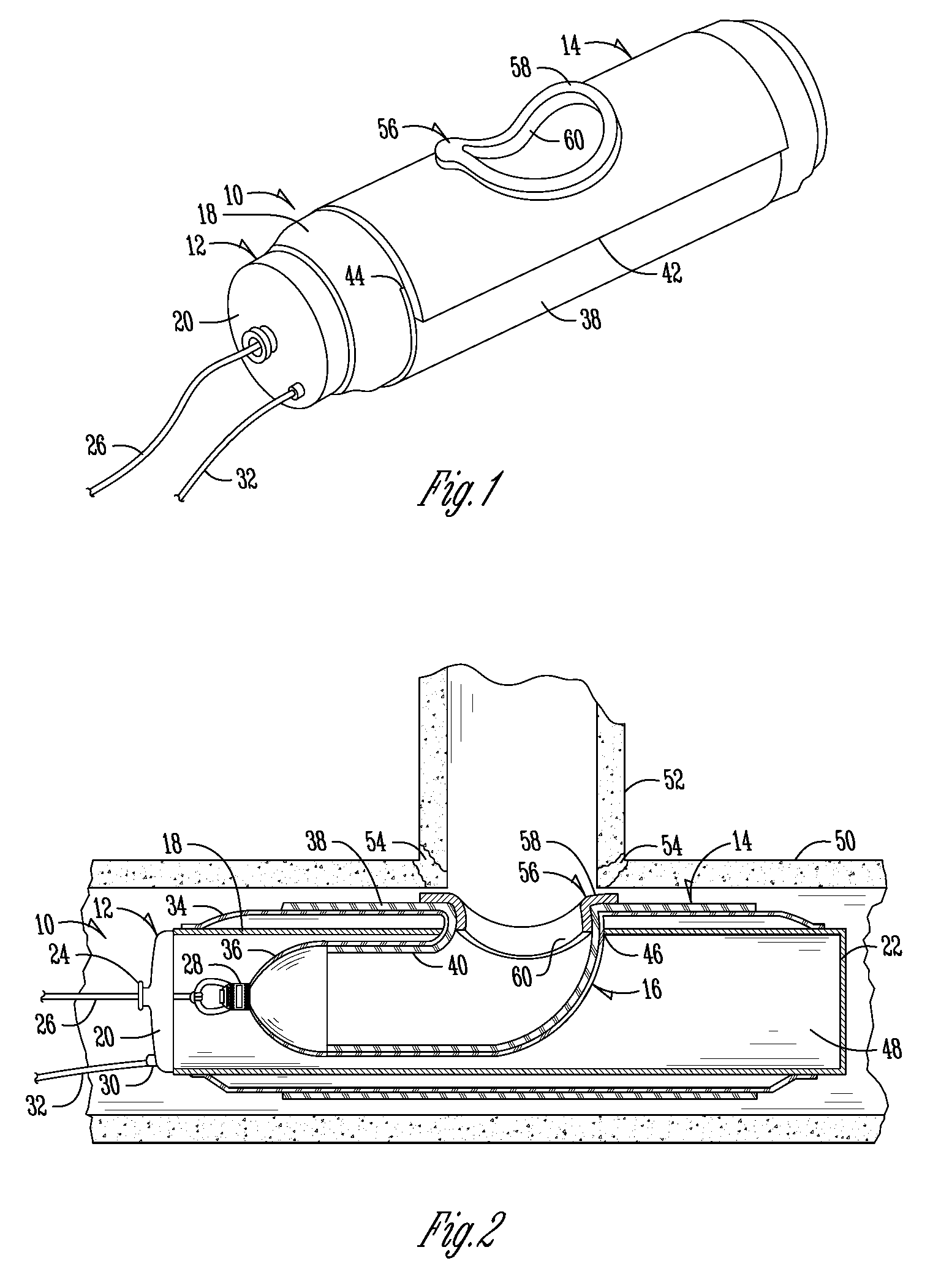 Device and method for repairing pipe