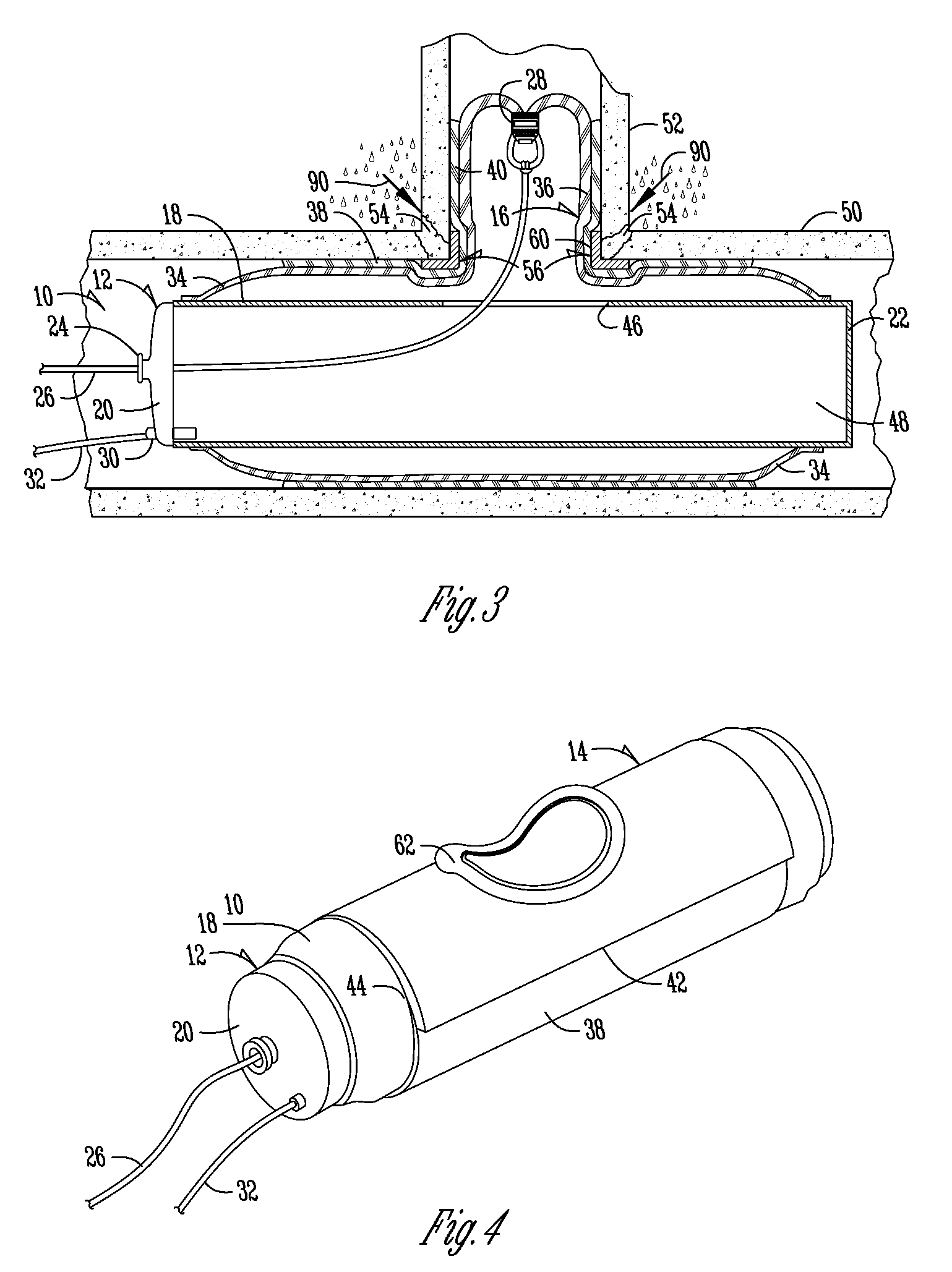Device and method for repairing pipe
