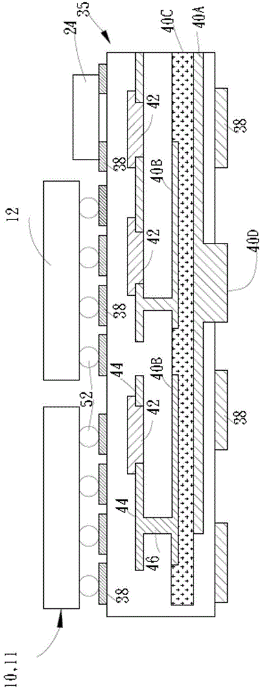 Packaging structure for battery management integrated circuit