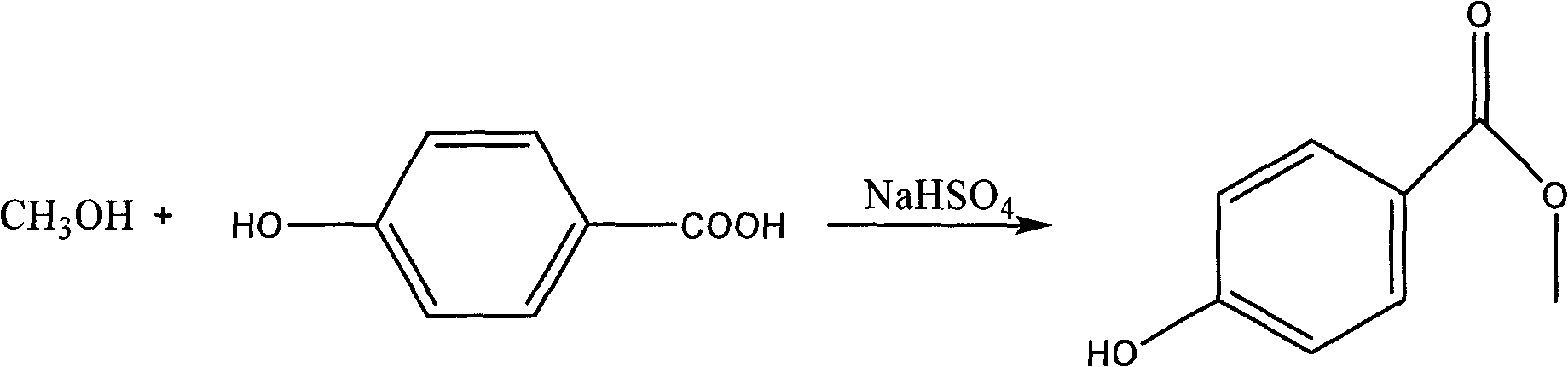 Synthesis process of methylparaben