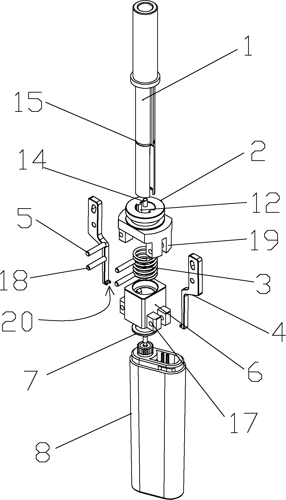 Device for detecting and adjusting gas outlet flow of lighter