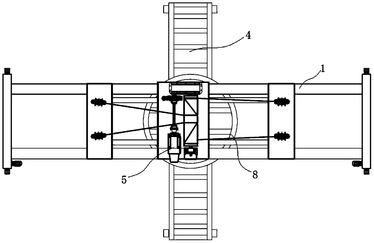 Rotatable chisel plugging and unplugging device for wall body material production