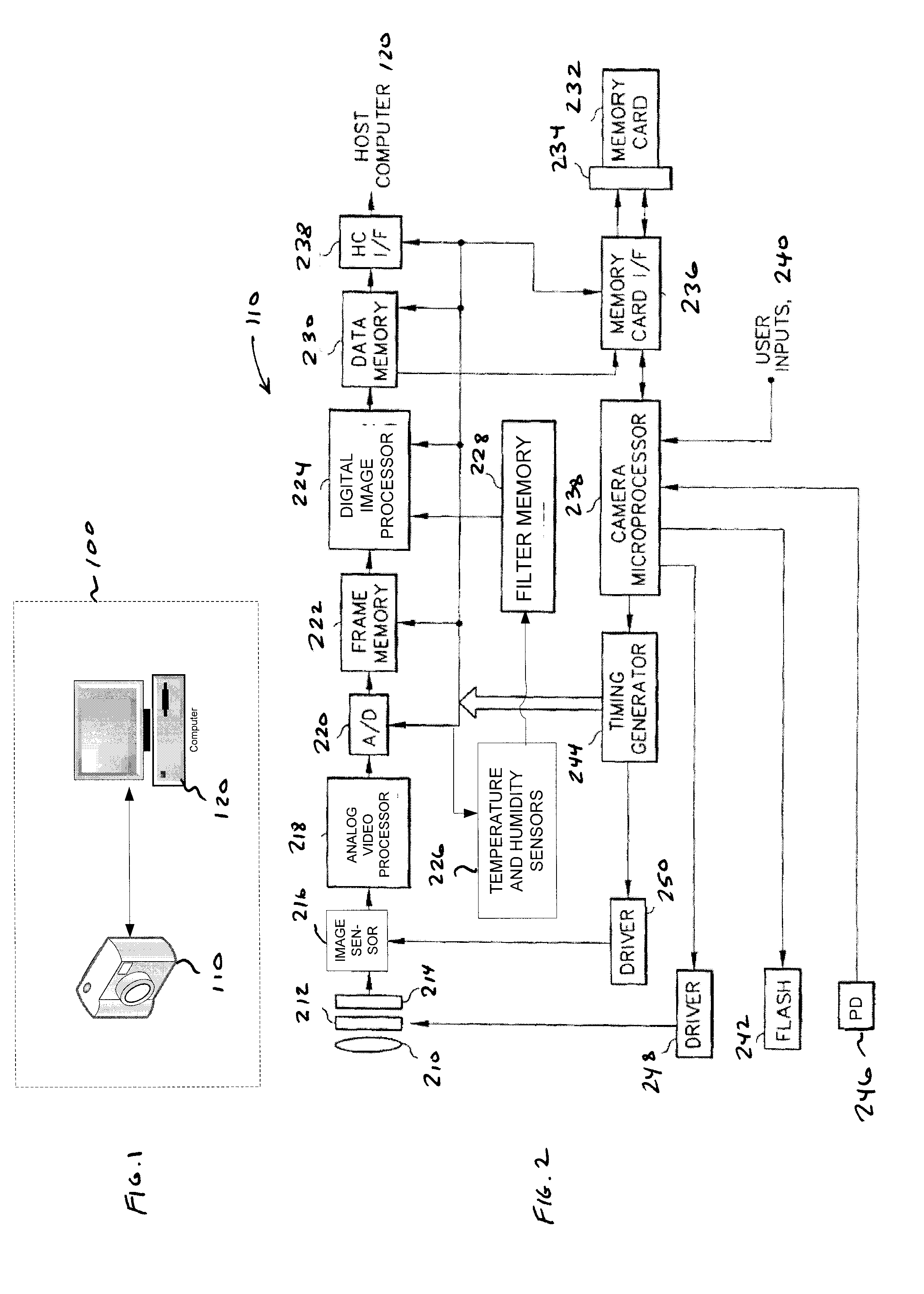 Condition dependent sharpening in an imaging device