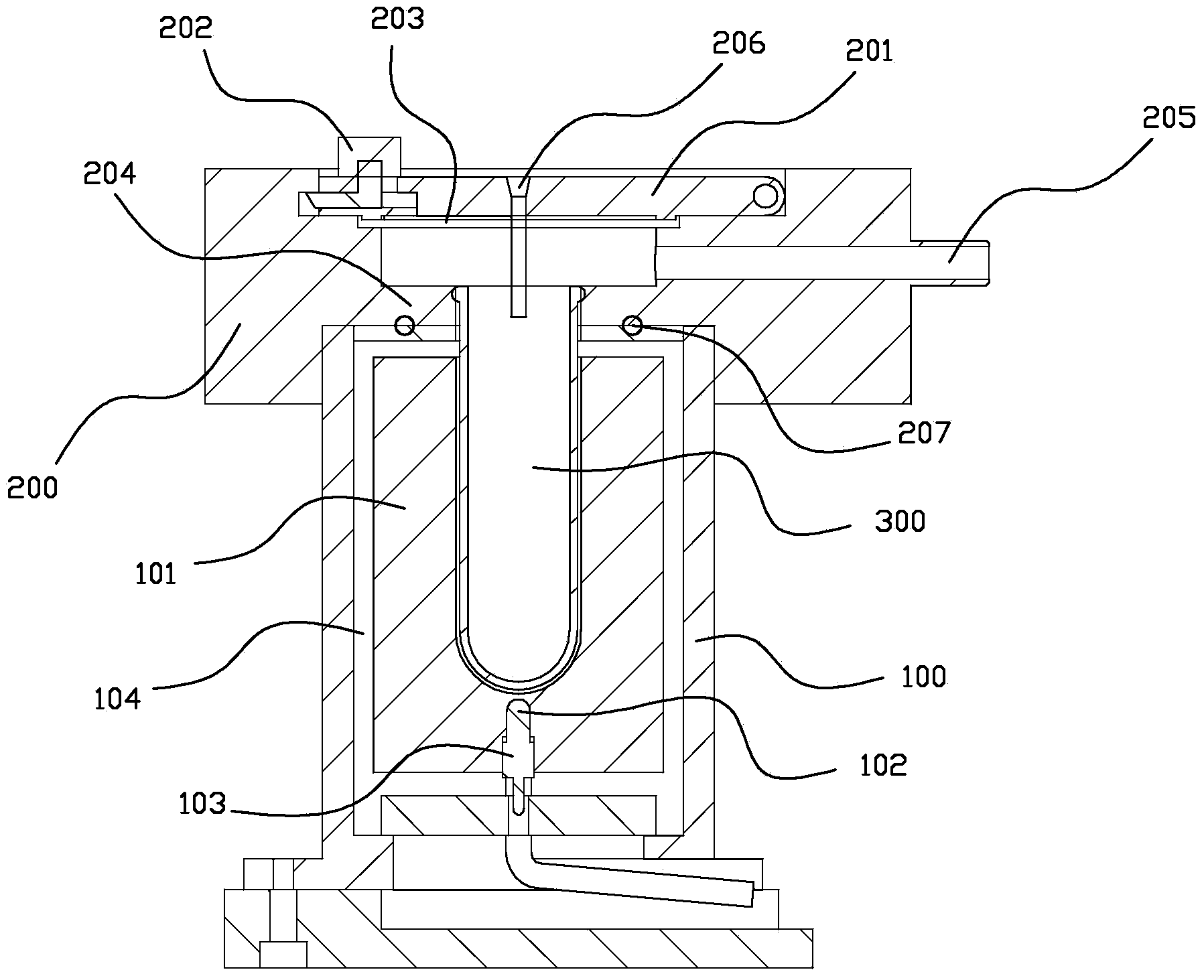 Fast volatilization extraction device
