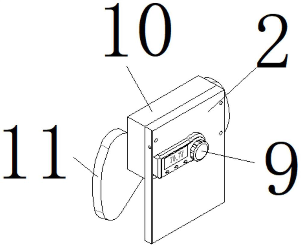 Gravity balance type digital display superelevation detection device