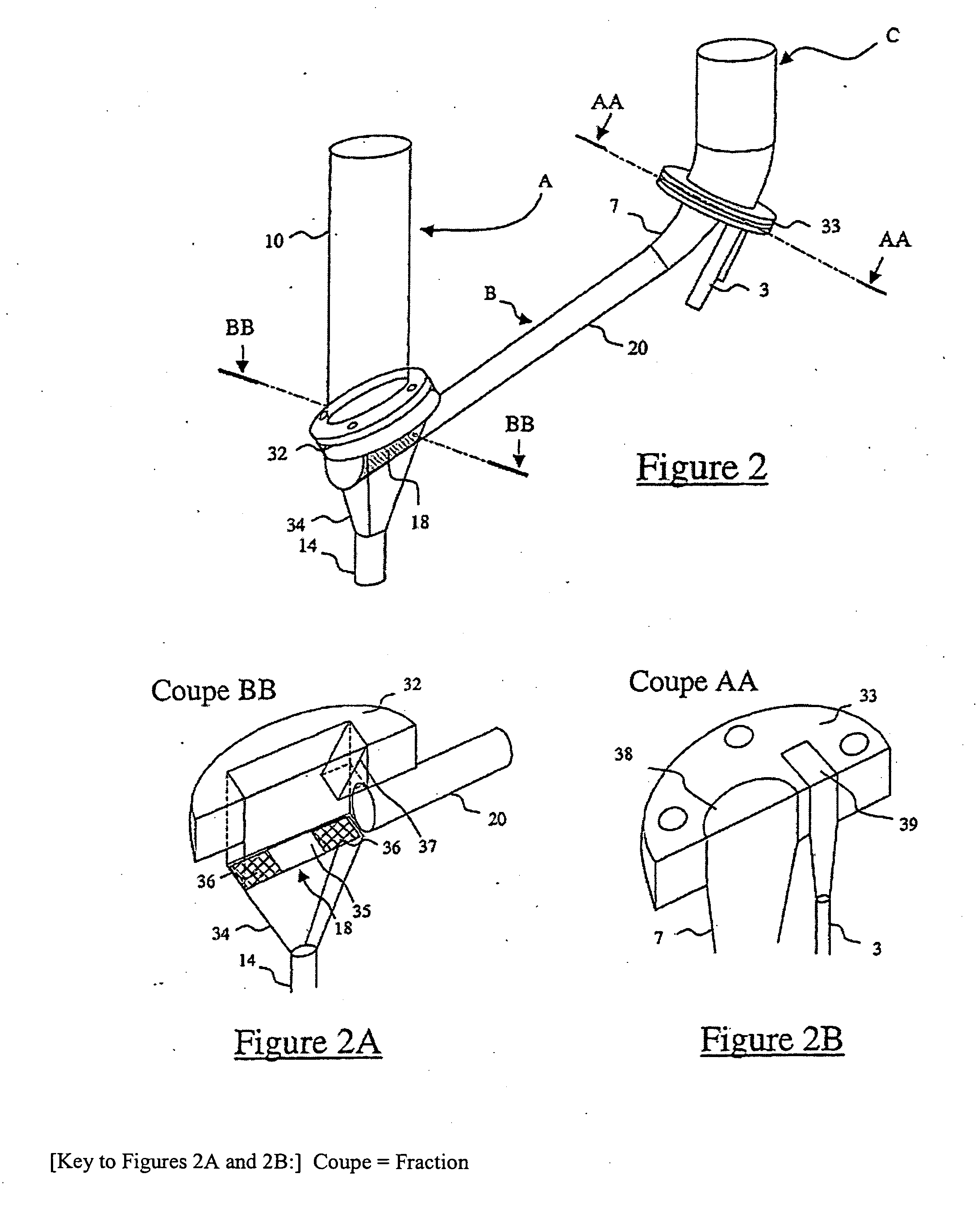 Device for the transport of granular solid particles with a controlled flow rate