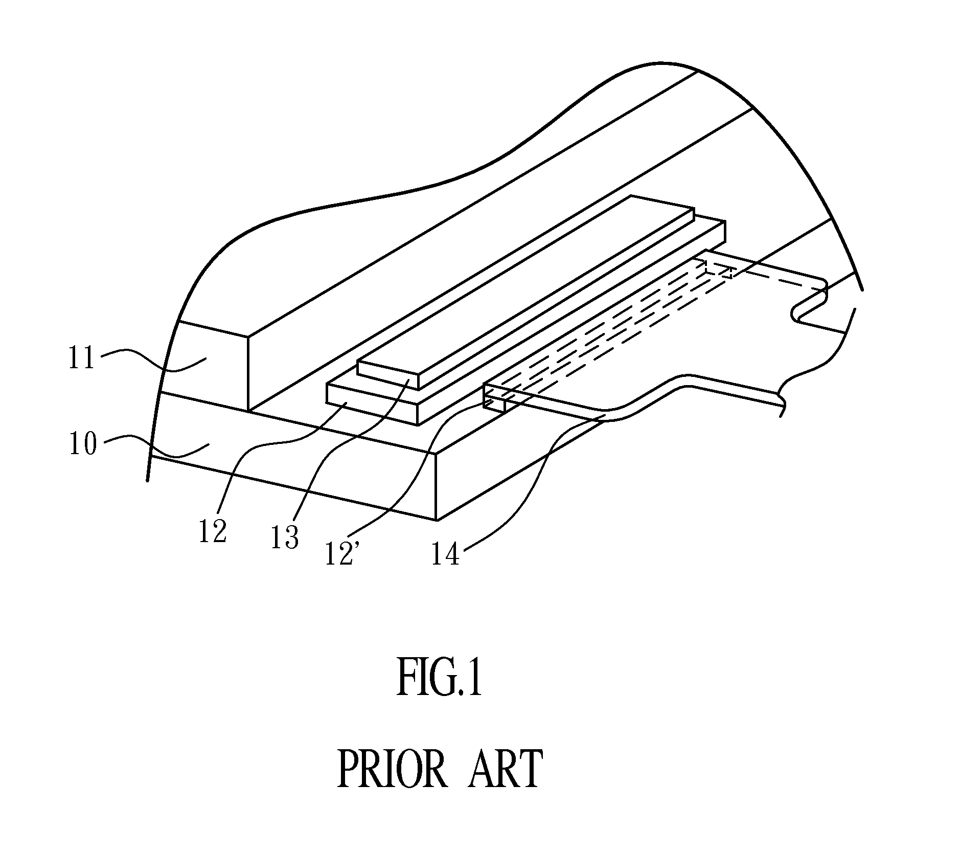 Connection structure for chip-on-glass driver IC and connection method therefor