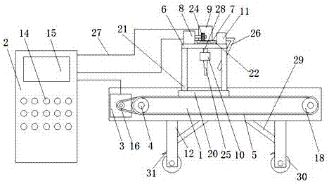 Carving device applied to furniture parts