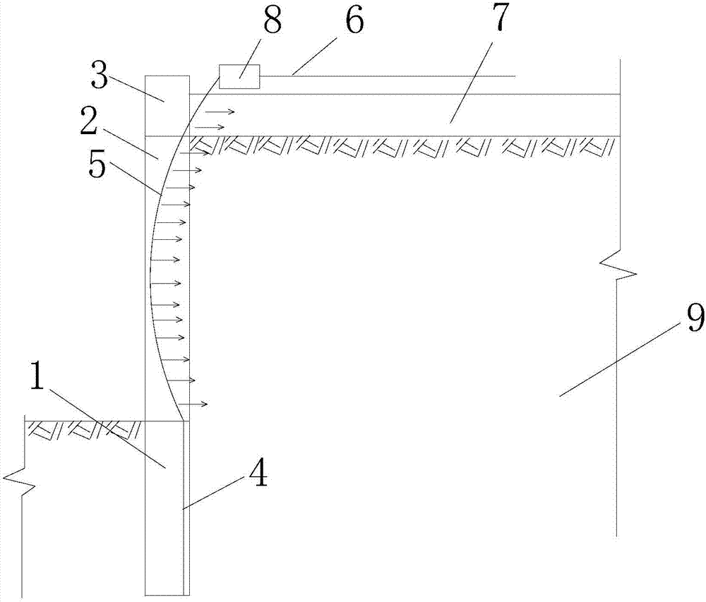 Support pile structure with adjustable prestress and construction method