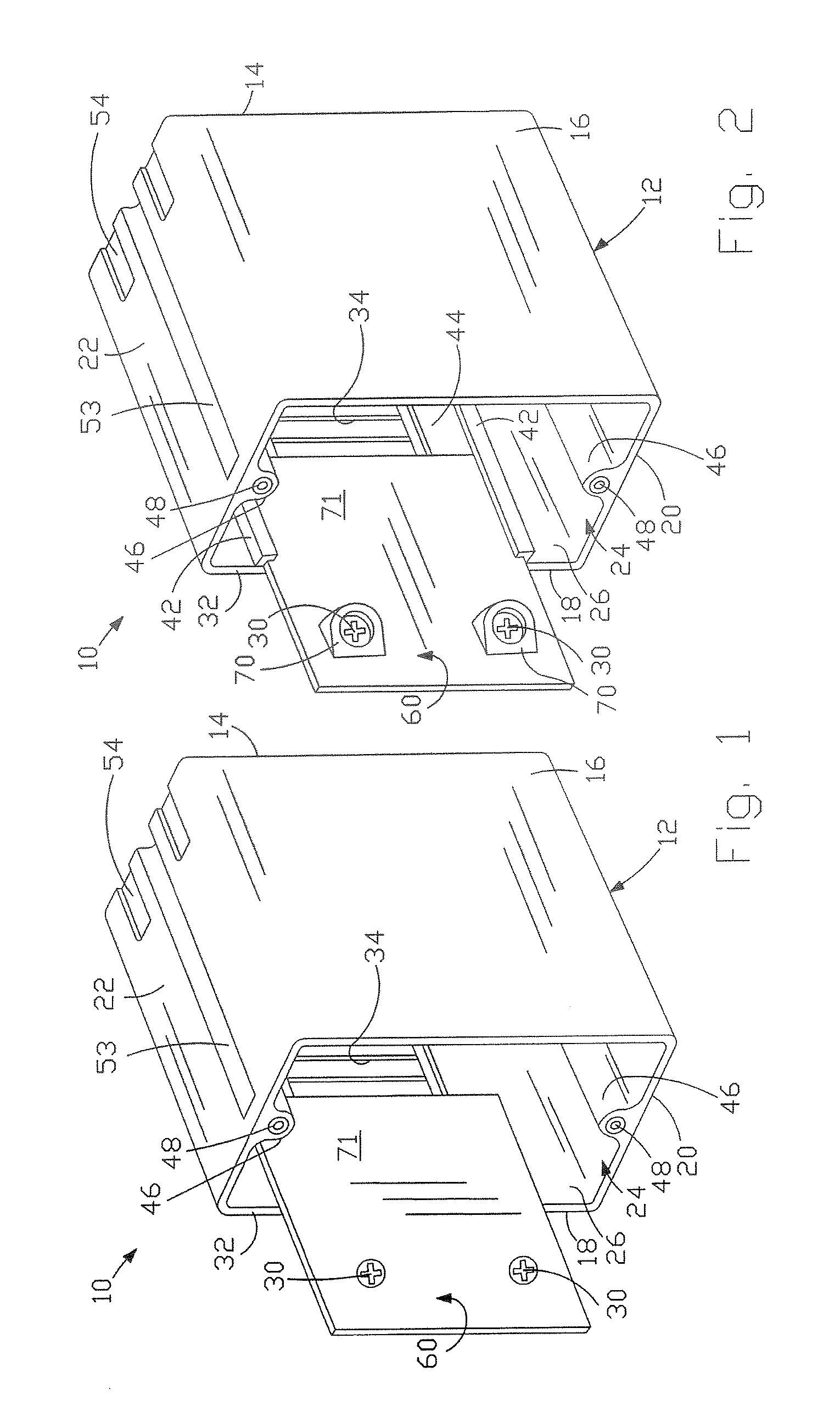 Electrical box with movable mounting system