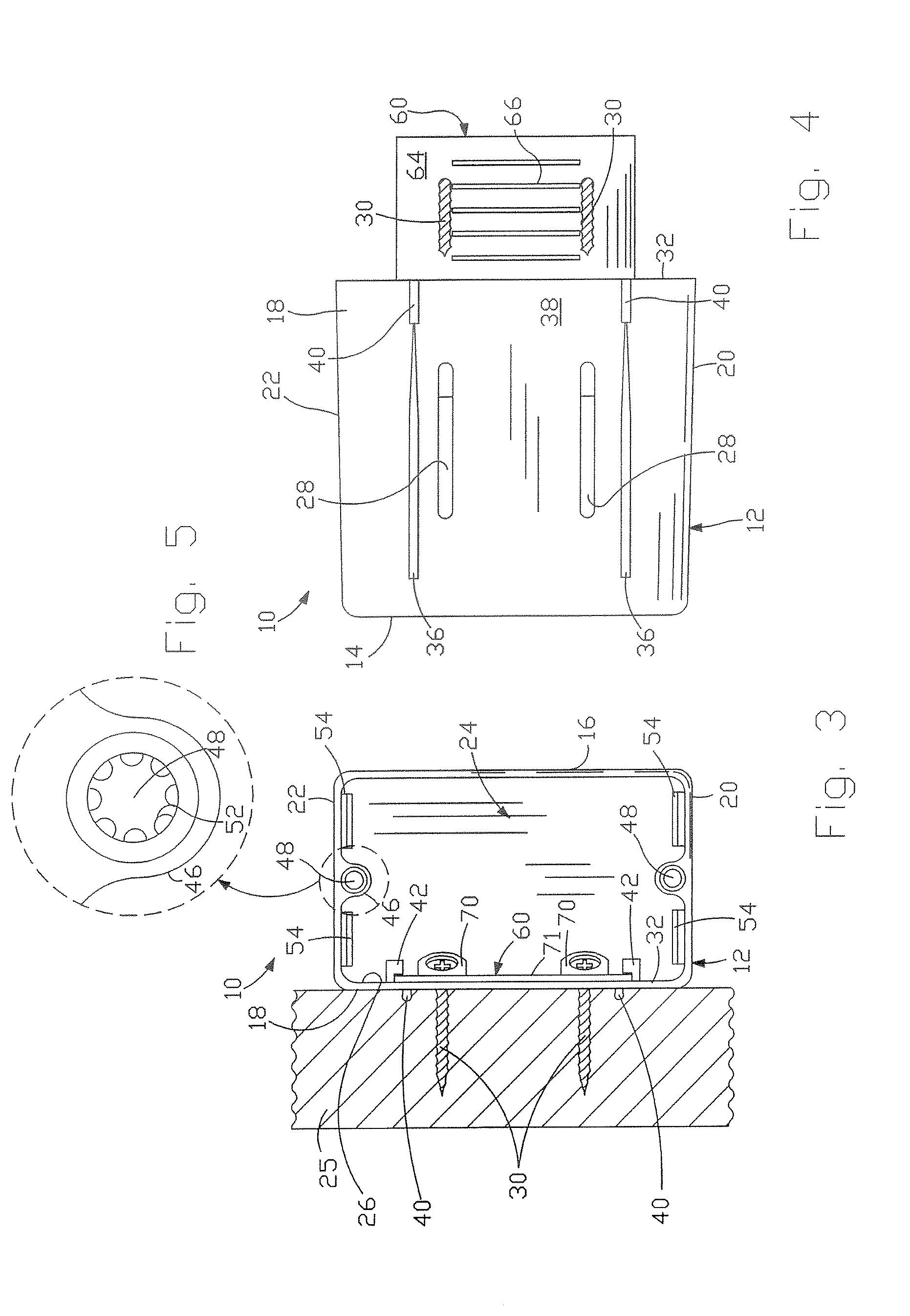 Electrical box with movable mounting system