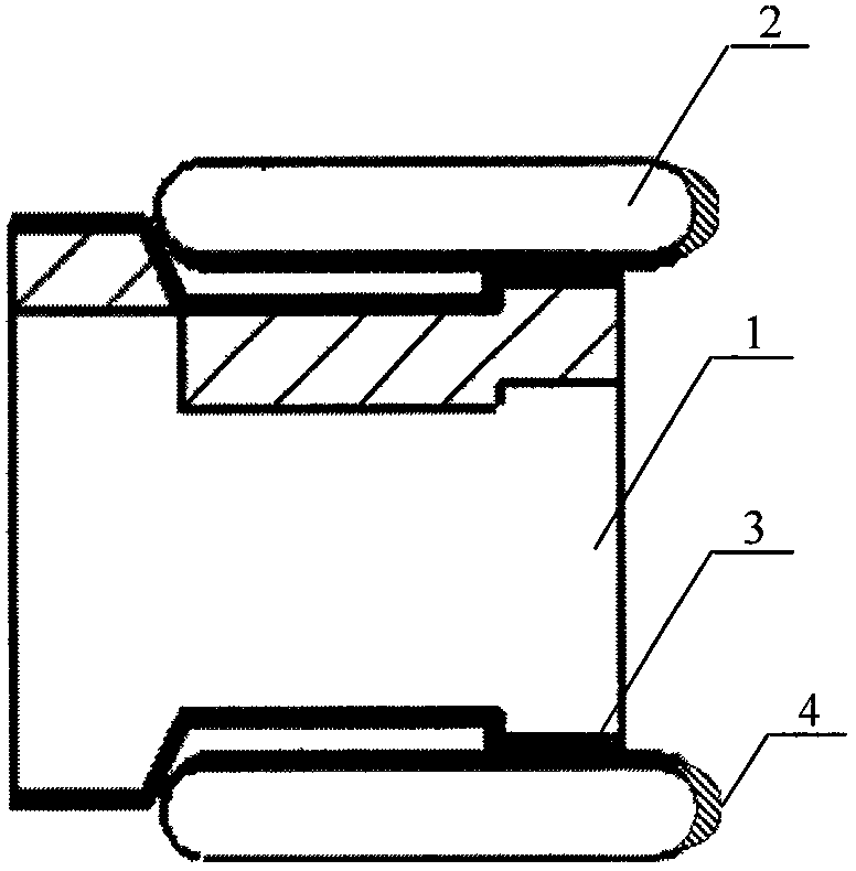 Non-oil-stick triple-combination piston oil ring and fabrication method thereof