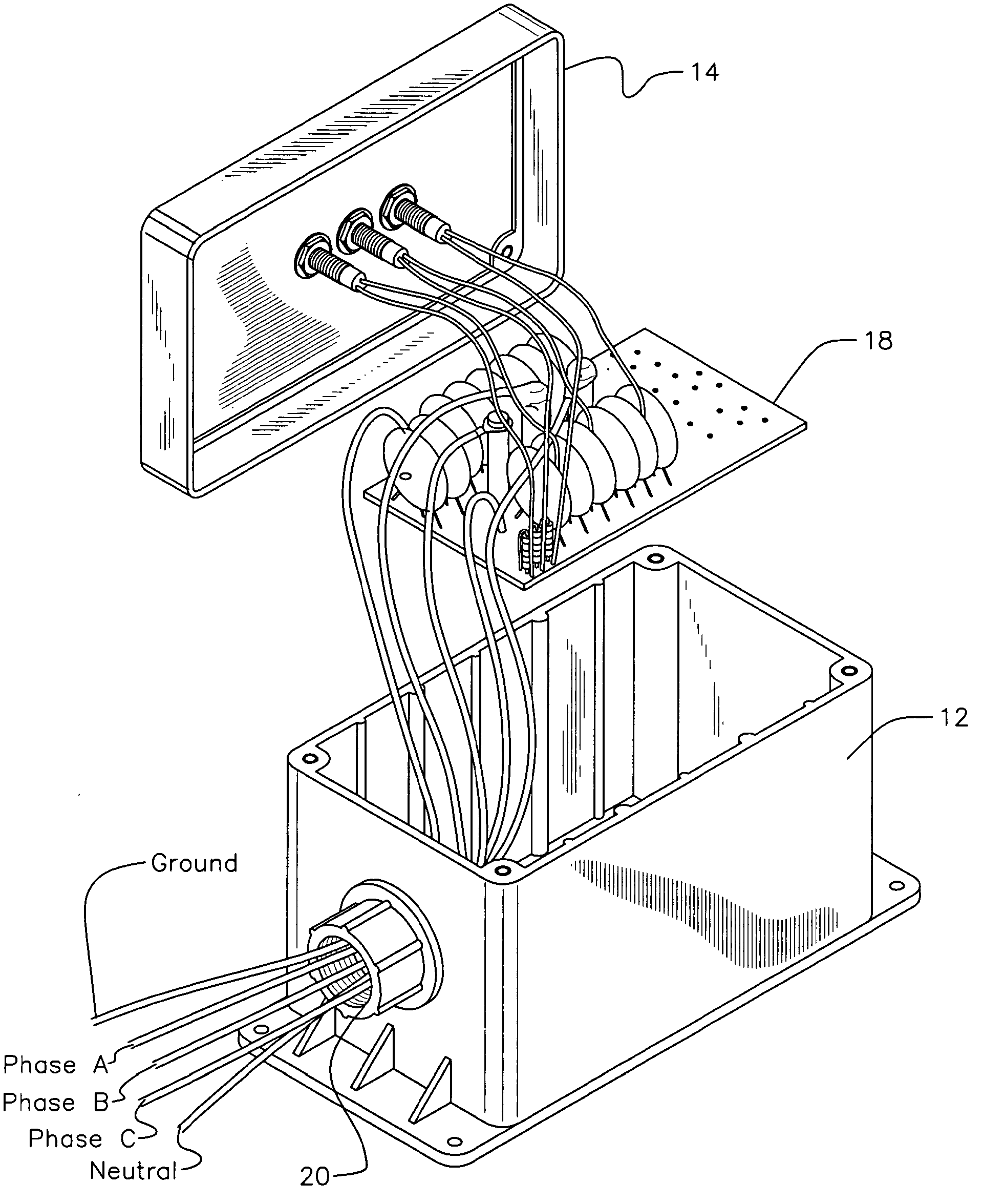 Potted electrical circuit with protective insulation