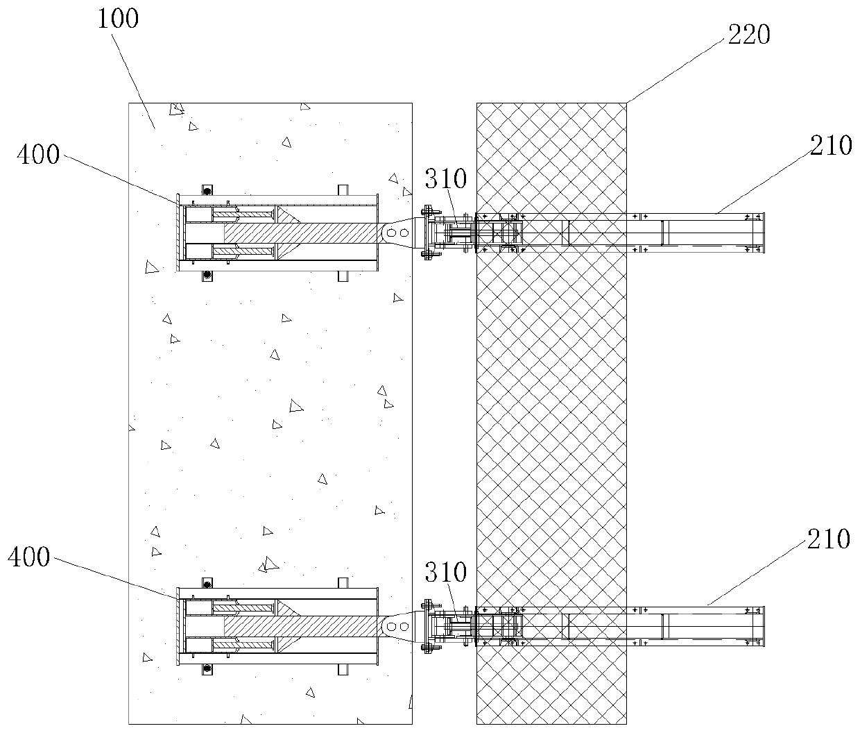 Hydraulic climbing formwork climbing attitude adjustment device, hydraulic climbing formwork and attitude adjustment method