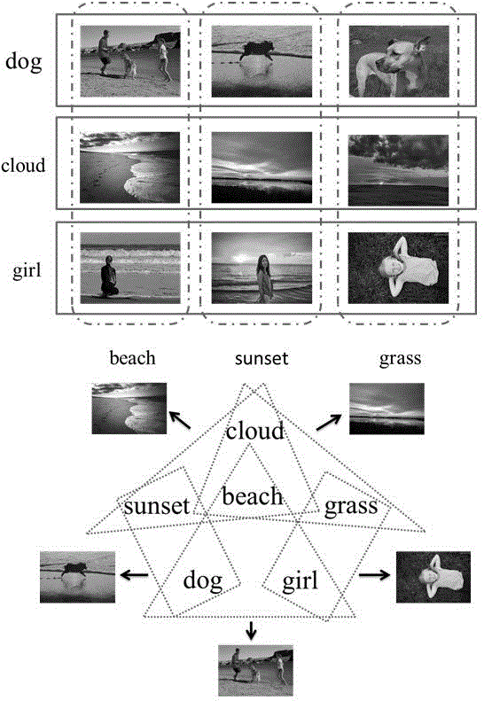 Cross-modality image-label relevance learning method facing social image