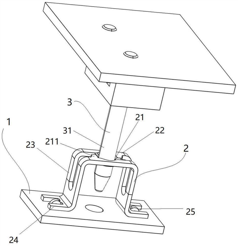 PCB (printed circuit board)-passing type connector capable of observing and checking back annular space