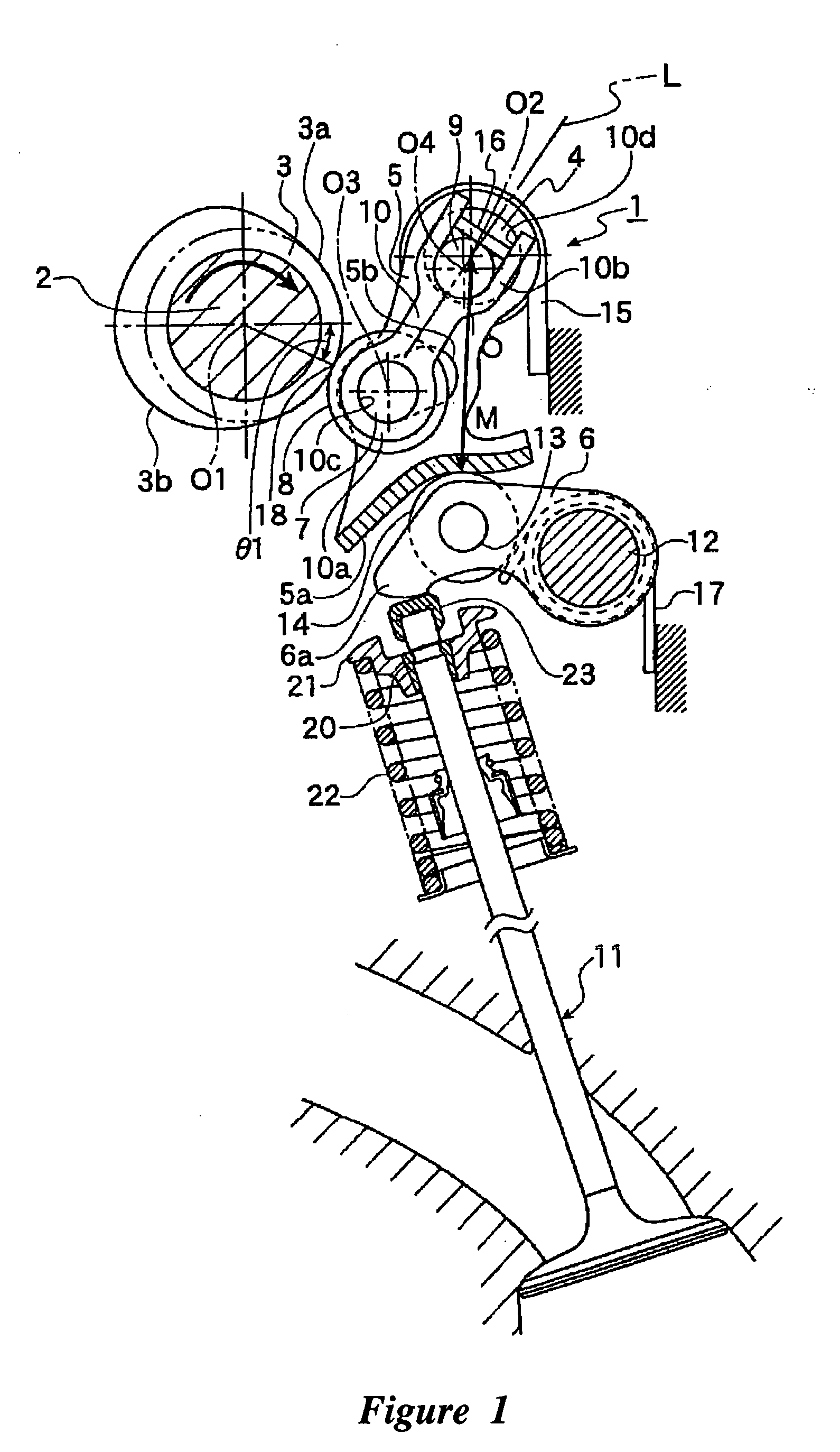 Variable valve train mechanism of internal combustion engine
