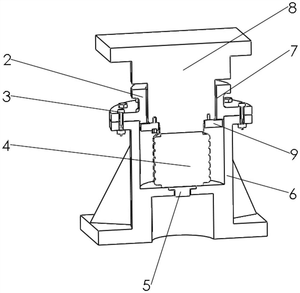 Supporting device for coal quantity weighing of raw coal bunker of thermal power plant and weighing raw coal bunker