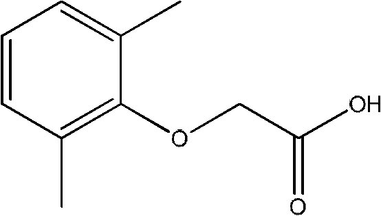 Method for synthesizing 2,6-dimethyl phenoxyacetic acid