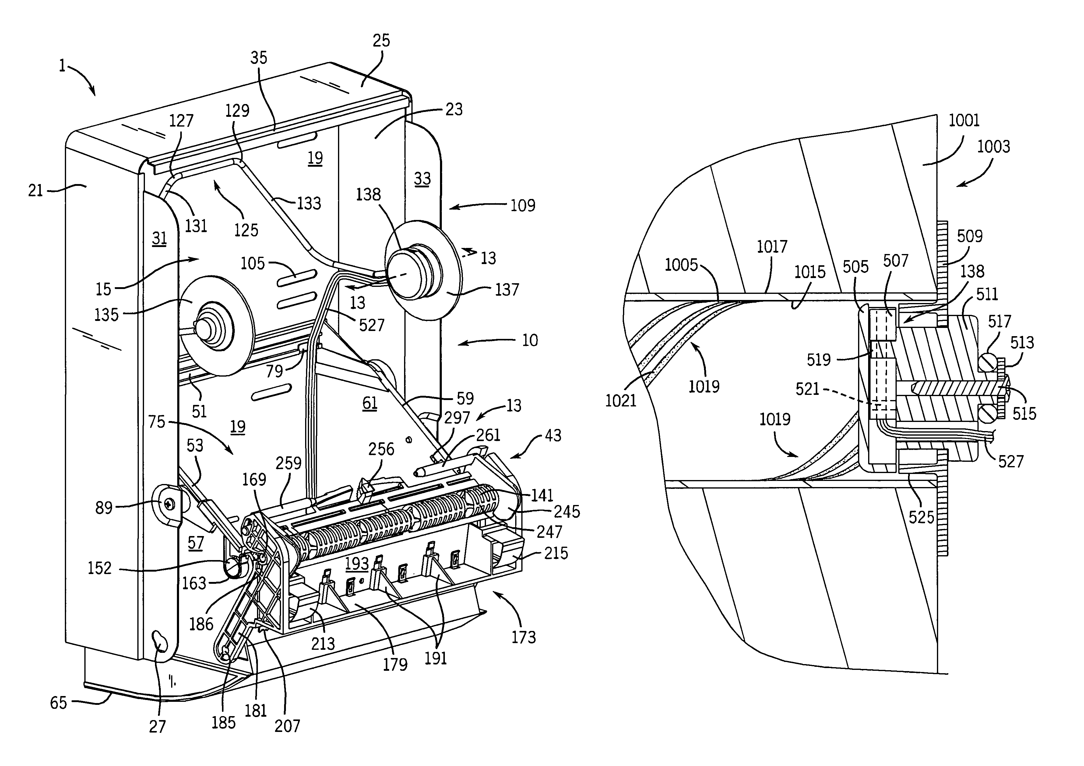 Dispenser with material-recognition apparatus and material-recognition method