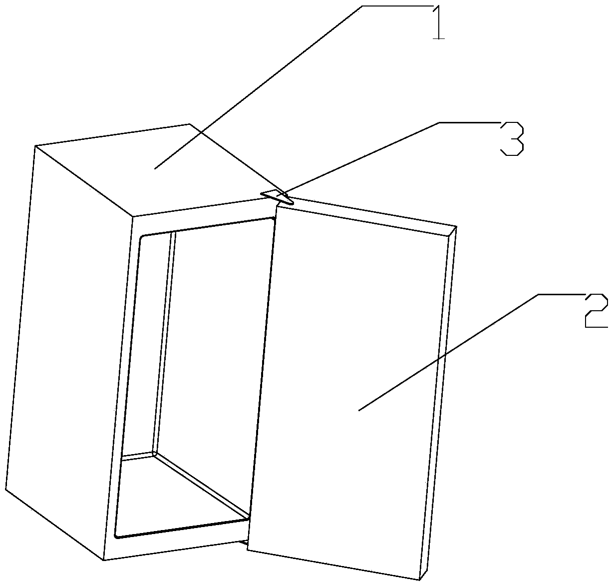 Leftward and rightward door opening structure and cabinet capable of loading goods