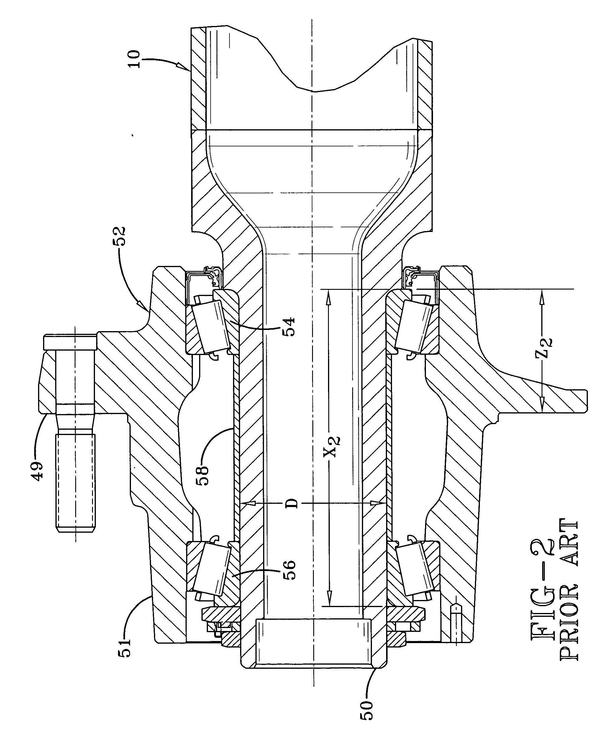 Axle spindle and wheel end assembly
