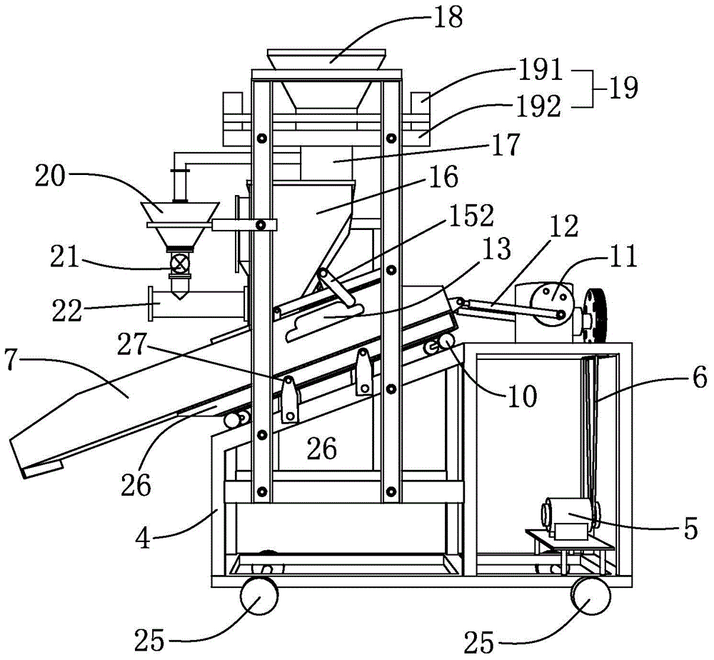 Material supply device for producing glass