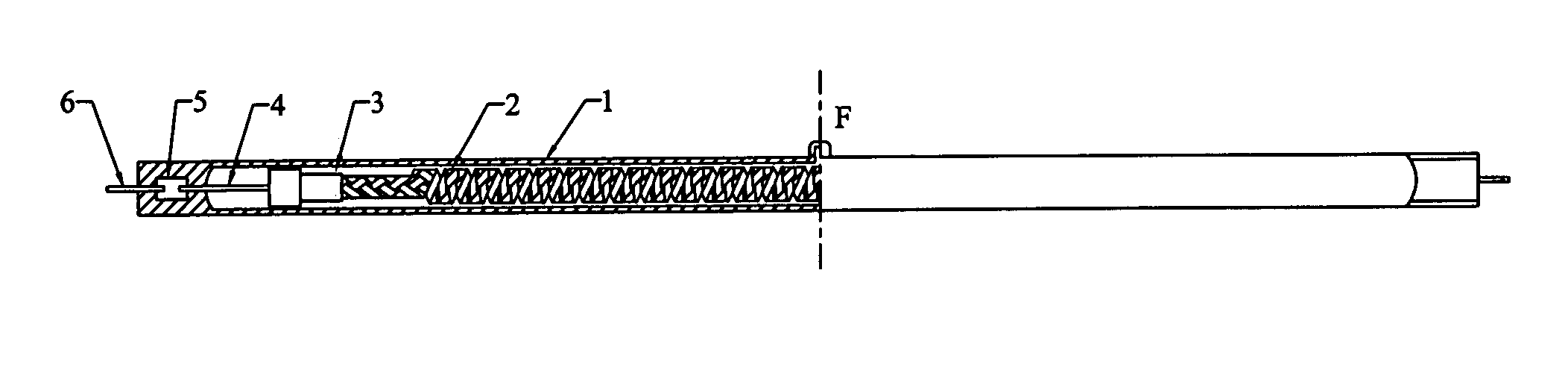 Spiral carbon fiber filament weaving belt electric heating element