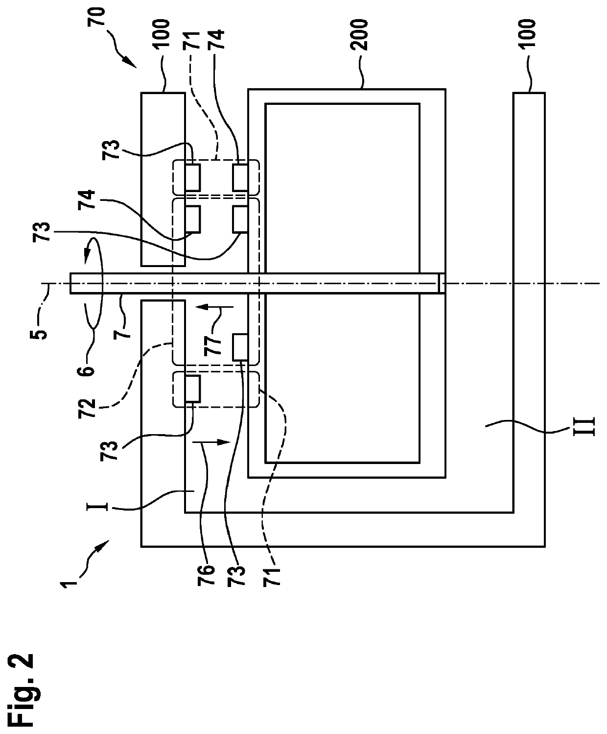 Lidar system, operating method for a lidar system, and working device