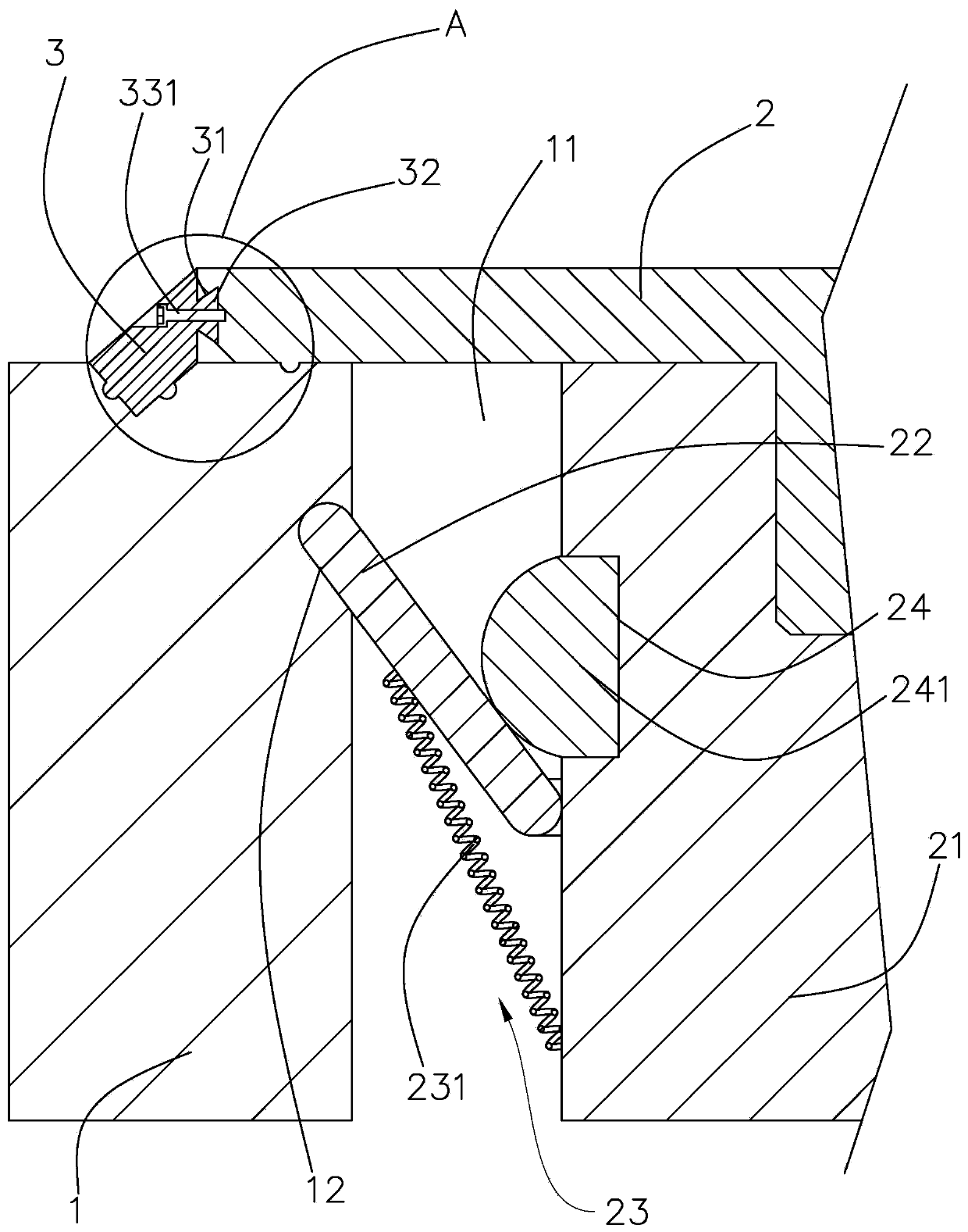 Roof deformation seam waterproof structure